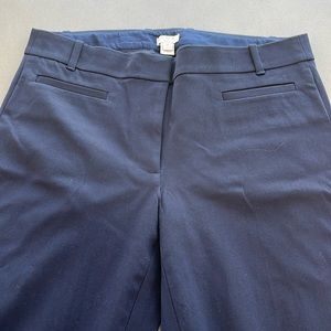J Crew navy stretch twill pant